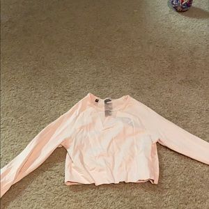 Gymshark baby pink crop top